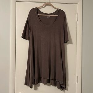 Free People Purple Tunic with Slits on Sides